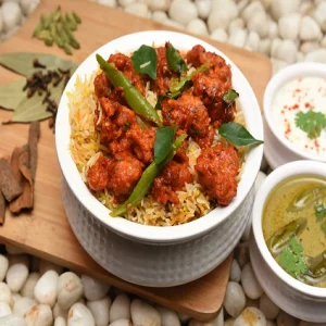 CHICKEN 65 BIRIYANI (3PCS)